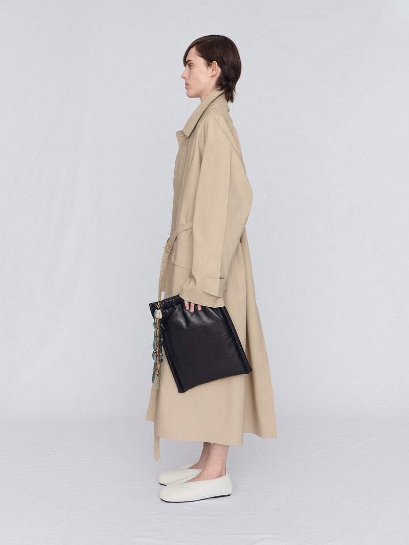 Trench coat in rainproof cotton