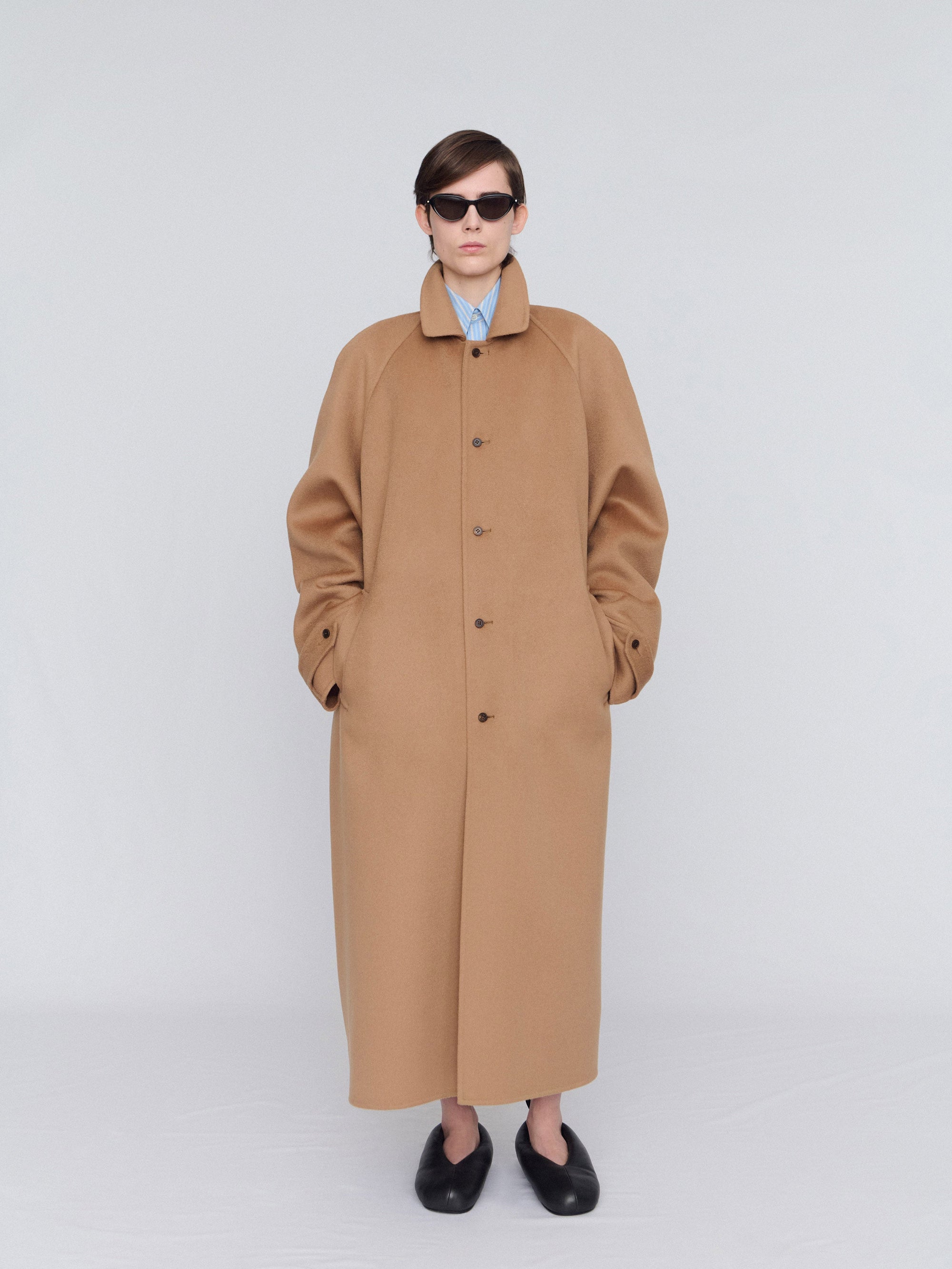 Double-face wool coat