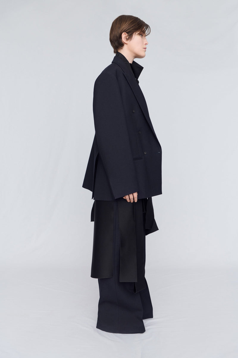 Tailored blazer in evening tuxedo wool