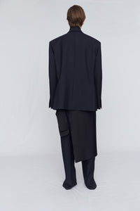 Tailored blazer in evening tuxedo wool