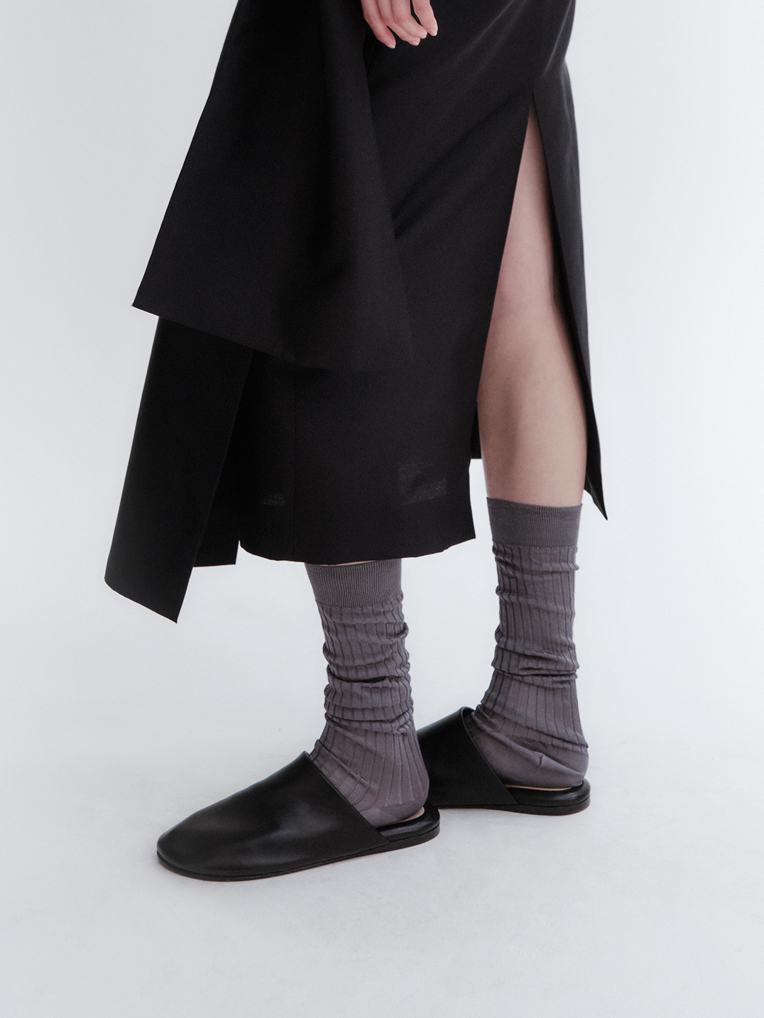 Garnier leather mule in nappa