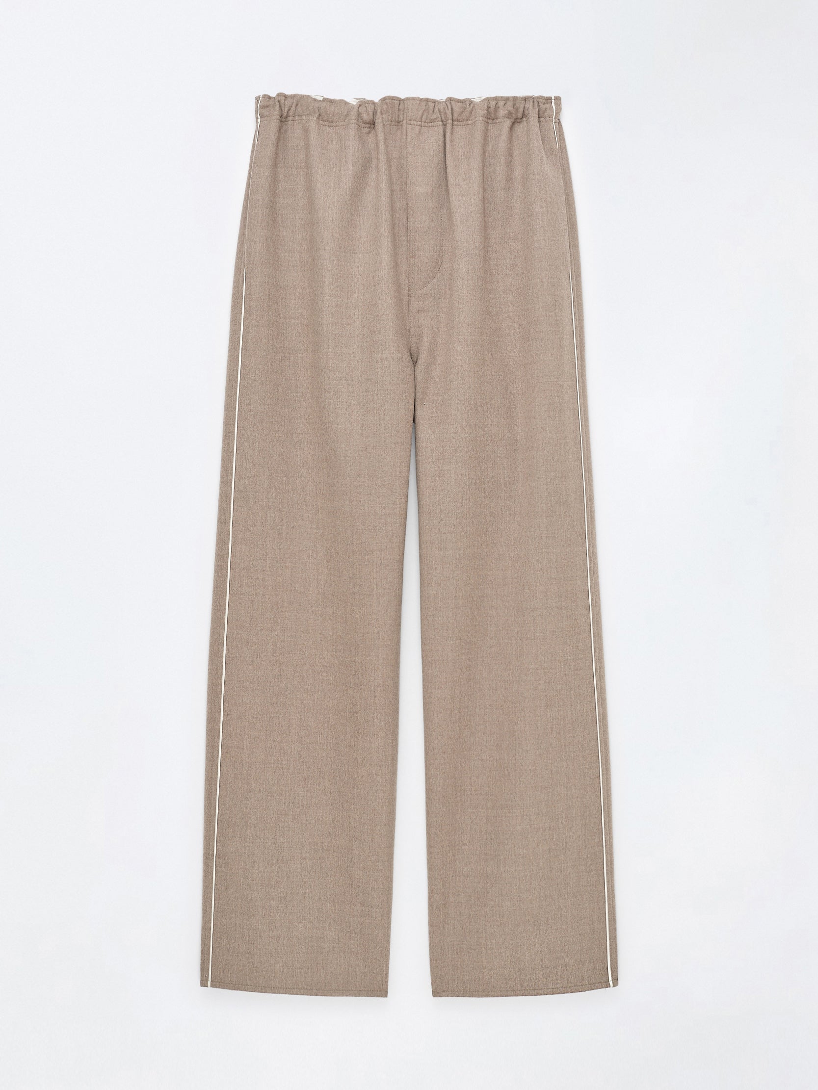 Pantalon à enfiler en laine double face légère