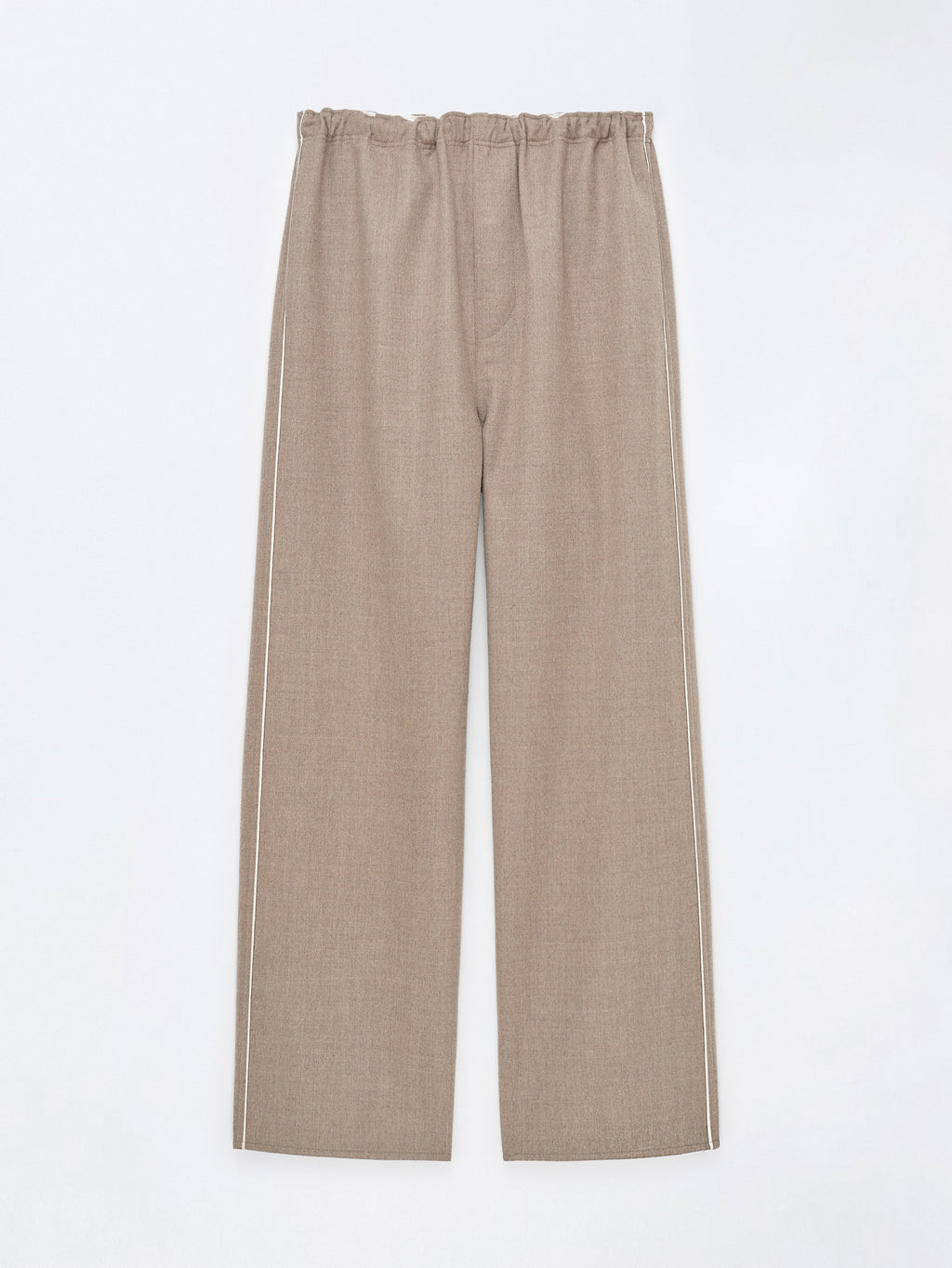 Pantalon à enfiler en laine double face légère