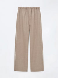 Pantalon à enfiler en laine double face légère