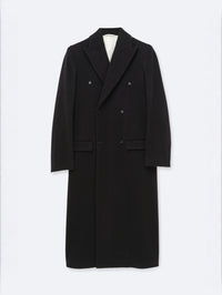 Tailored coat in virgin wool coating