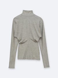 Kimono top in silk jersey