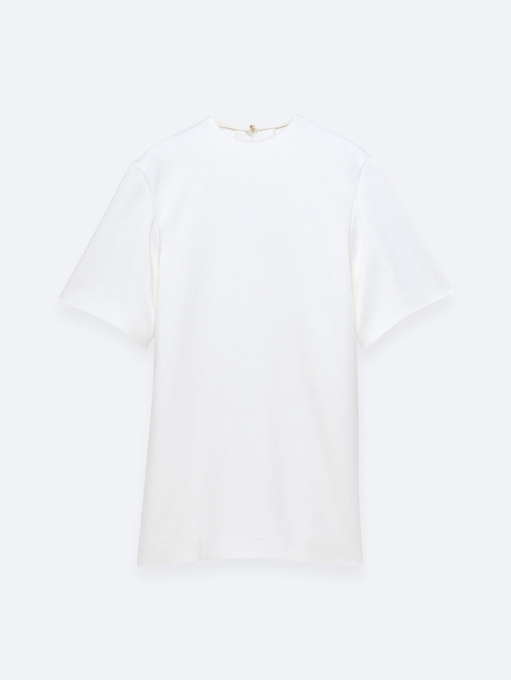 T-shirt dress in double satin