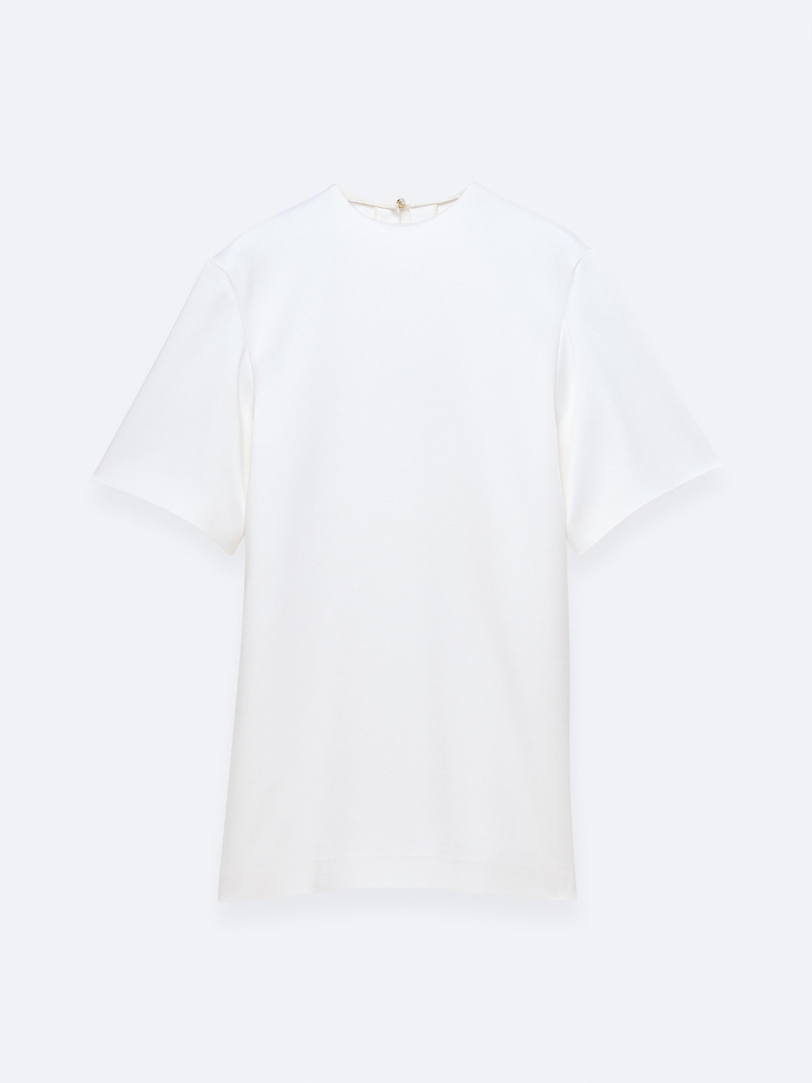 T-shirt dress in double satin