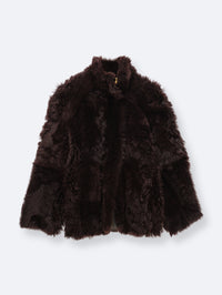 Manteau court en shearling toscan