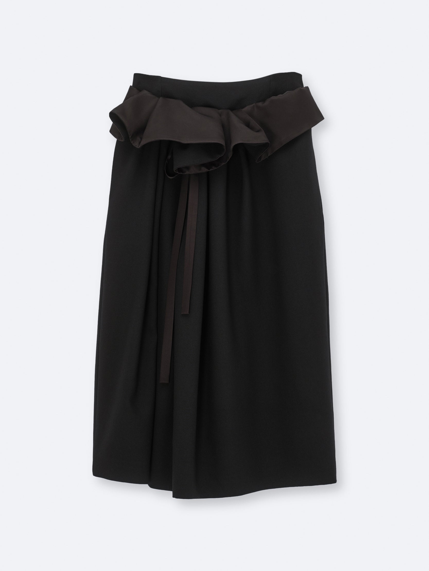 Soft orchid skirt in wool canvas