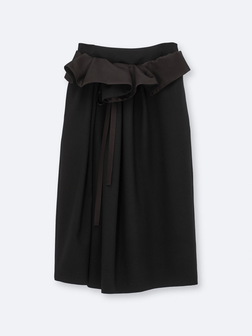 Soft orchid skirt in wool canvas