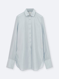 Long shirt in silk drap