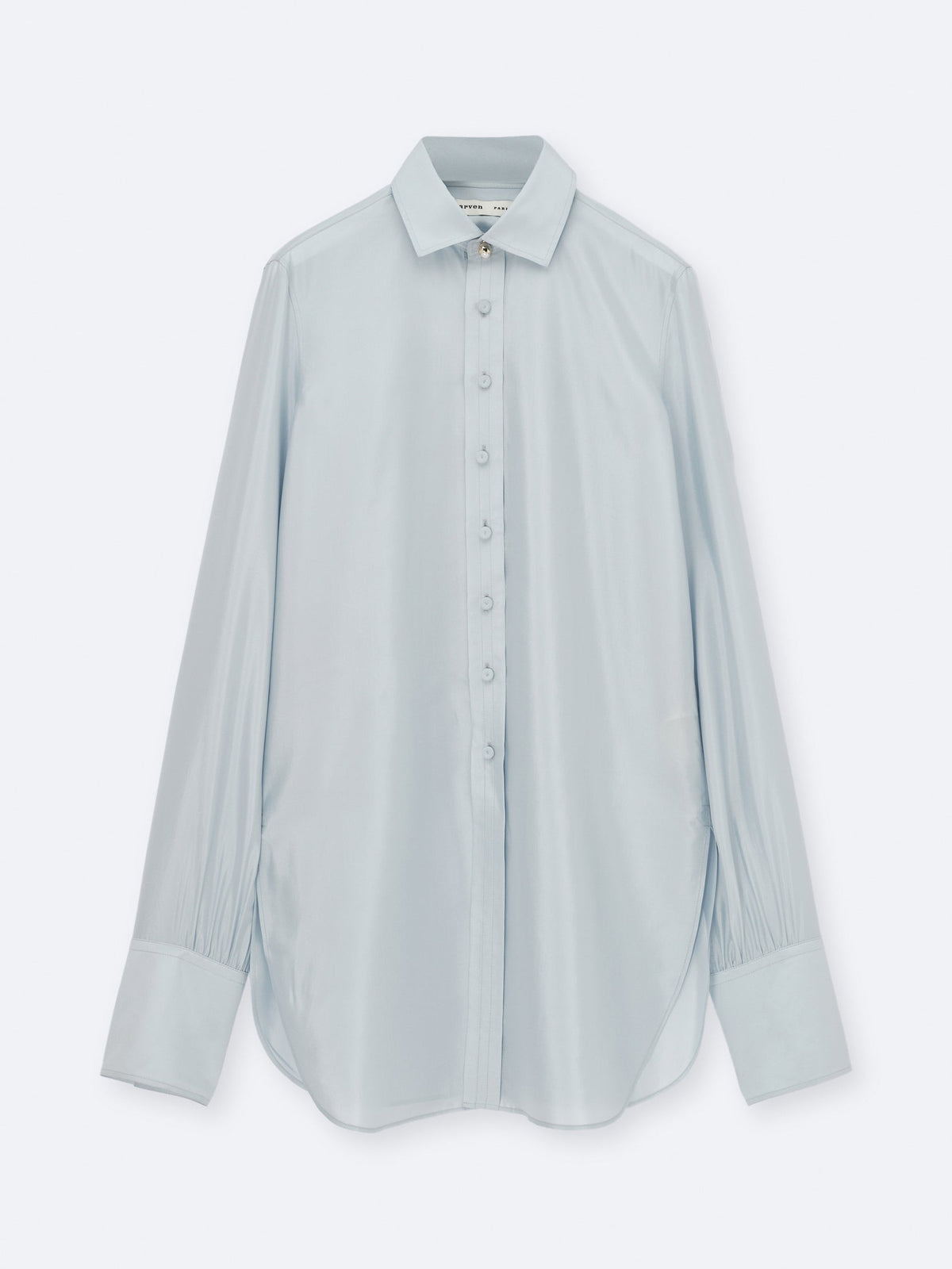 Long shirt in silk drap
