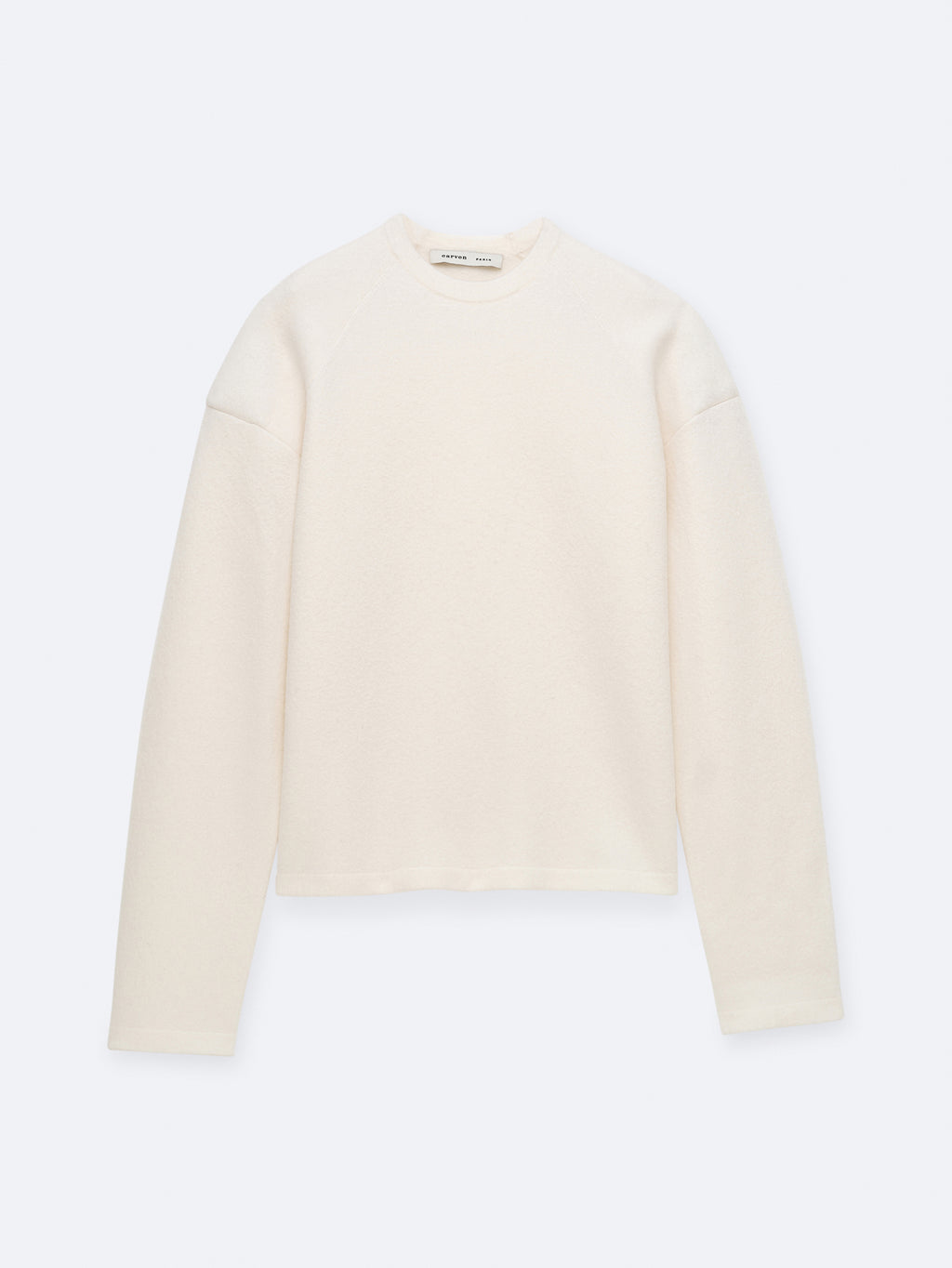 Pull raglan en laine bouillie