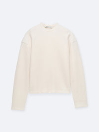 Pull raglan en laine bouillie