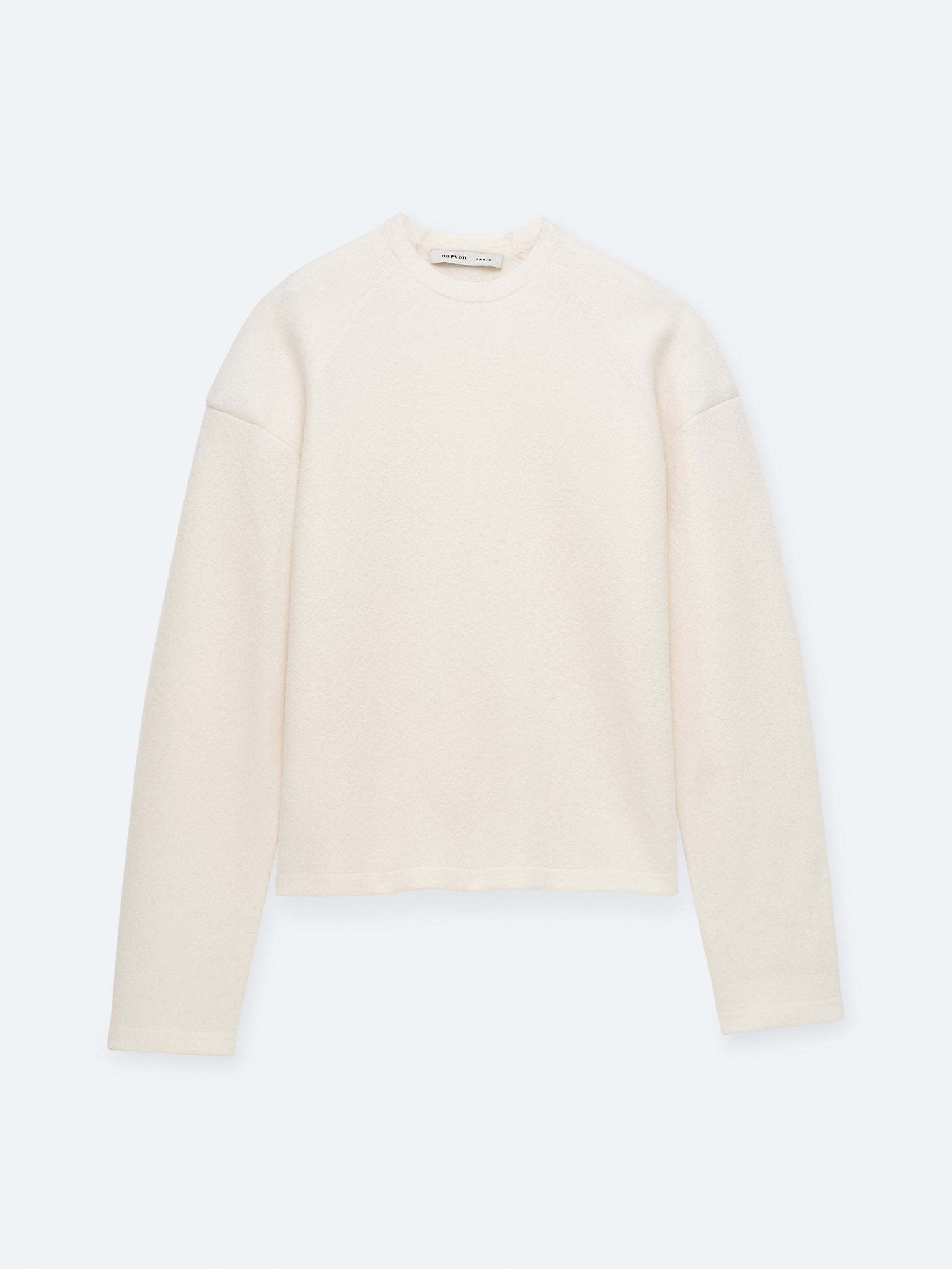 Pull raglan en laine bouillie