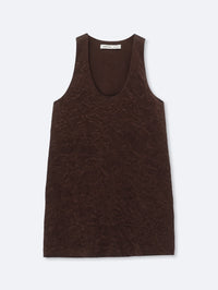 Tank top in crushed satin