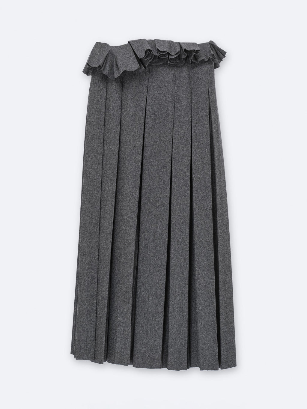 Pleated skirt in flannel