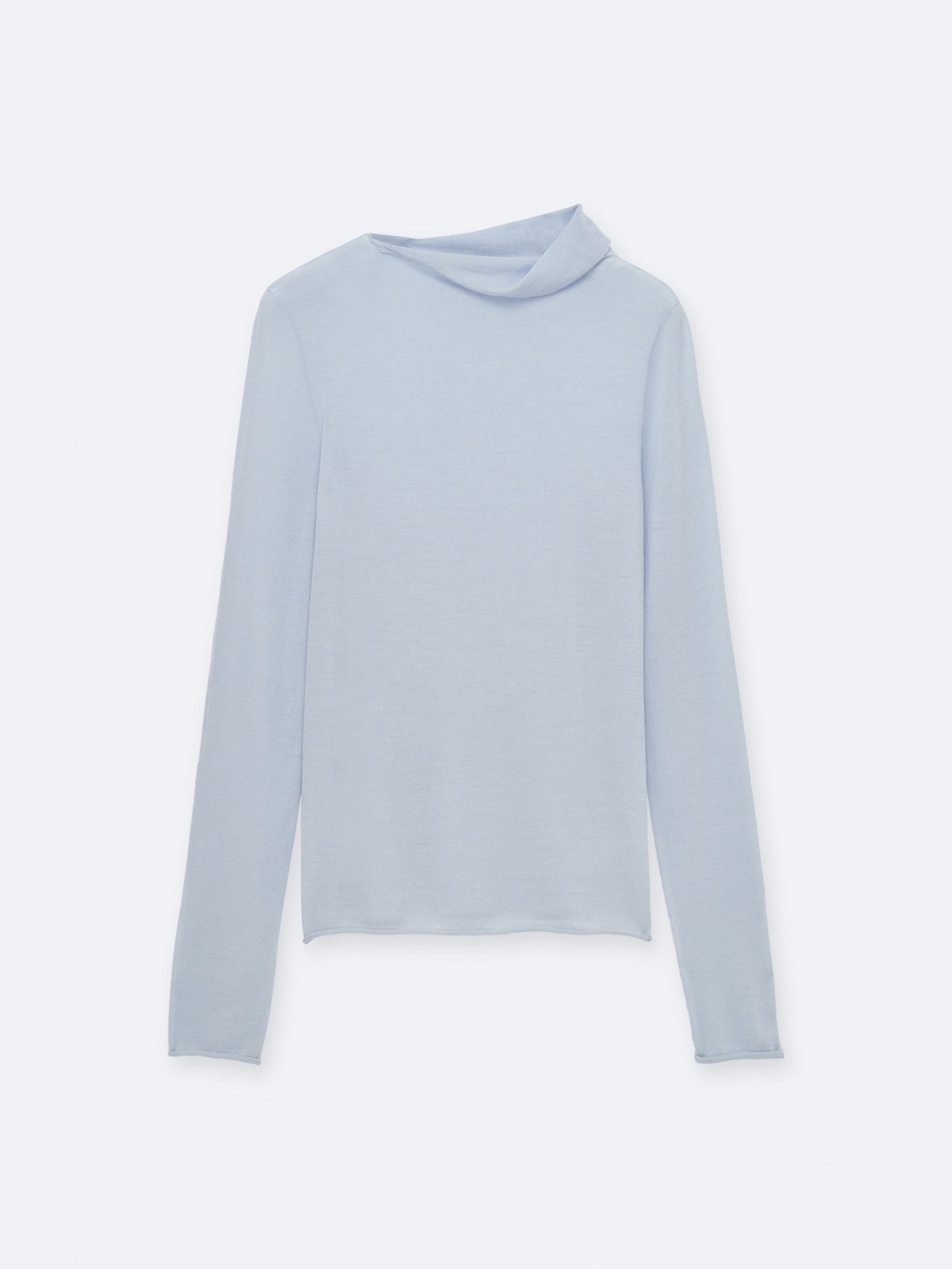 Pull à col tombant en mérinos extra-fin