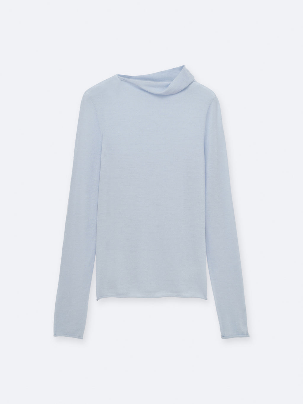 Pull à col tombant en mérinos extra-fin