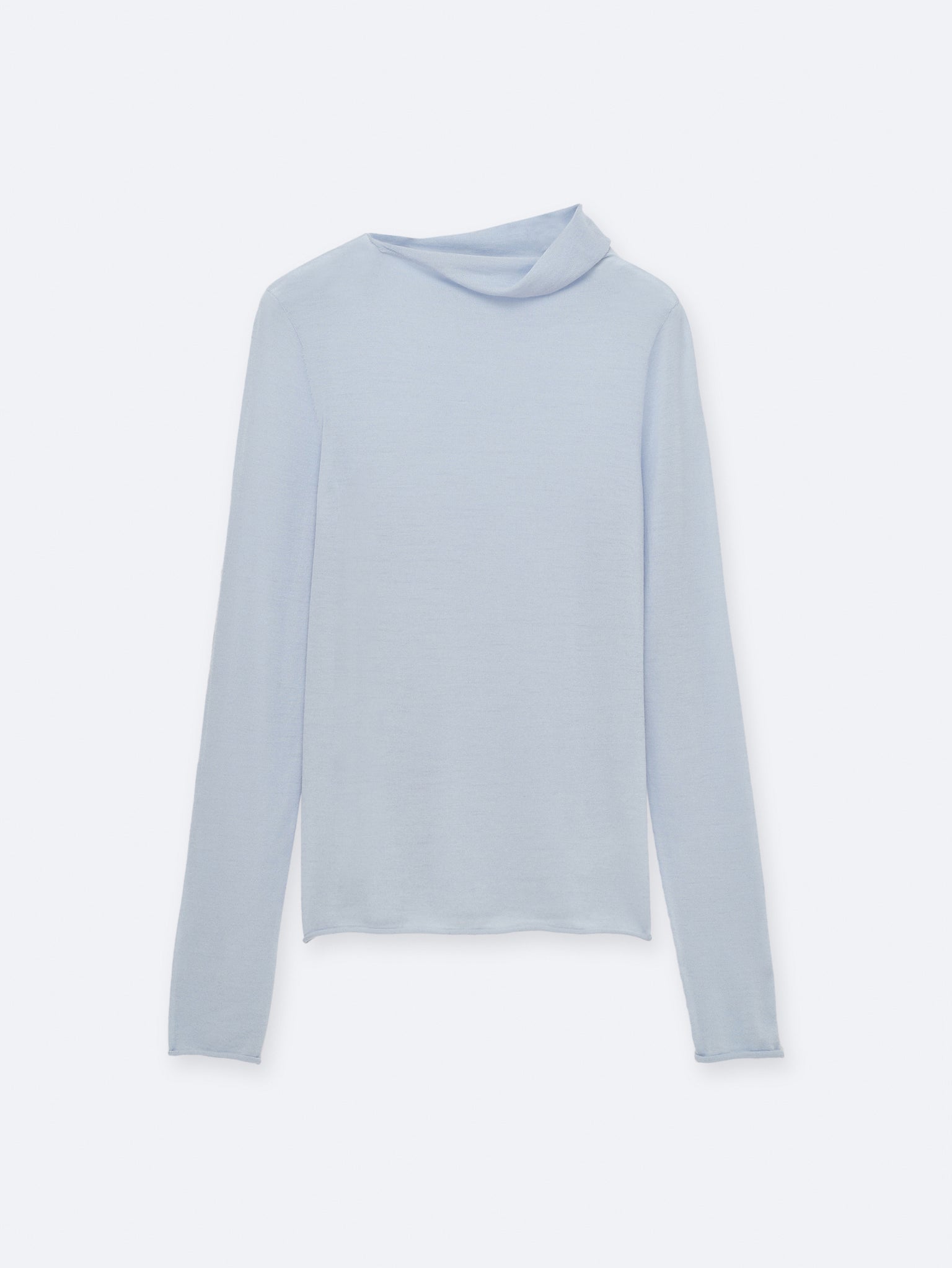 Pull à col tombant en mérinos extra-fin