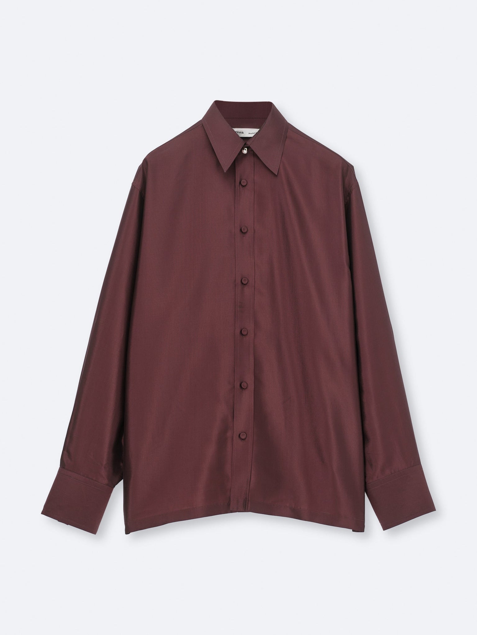 Drop sleeve shirt in silk drap