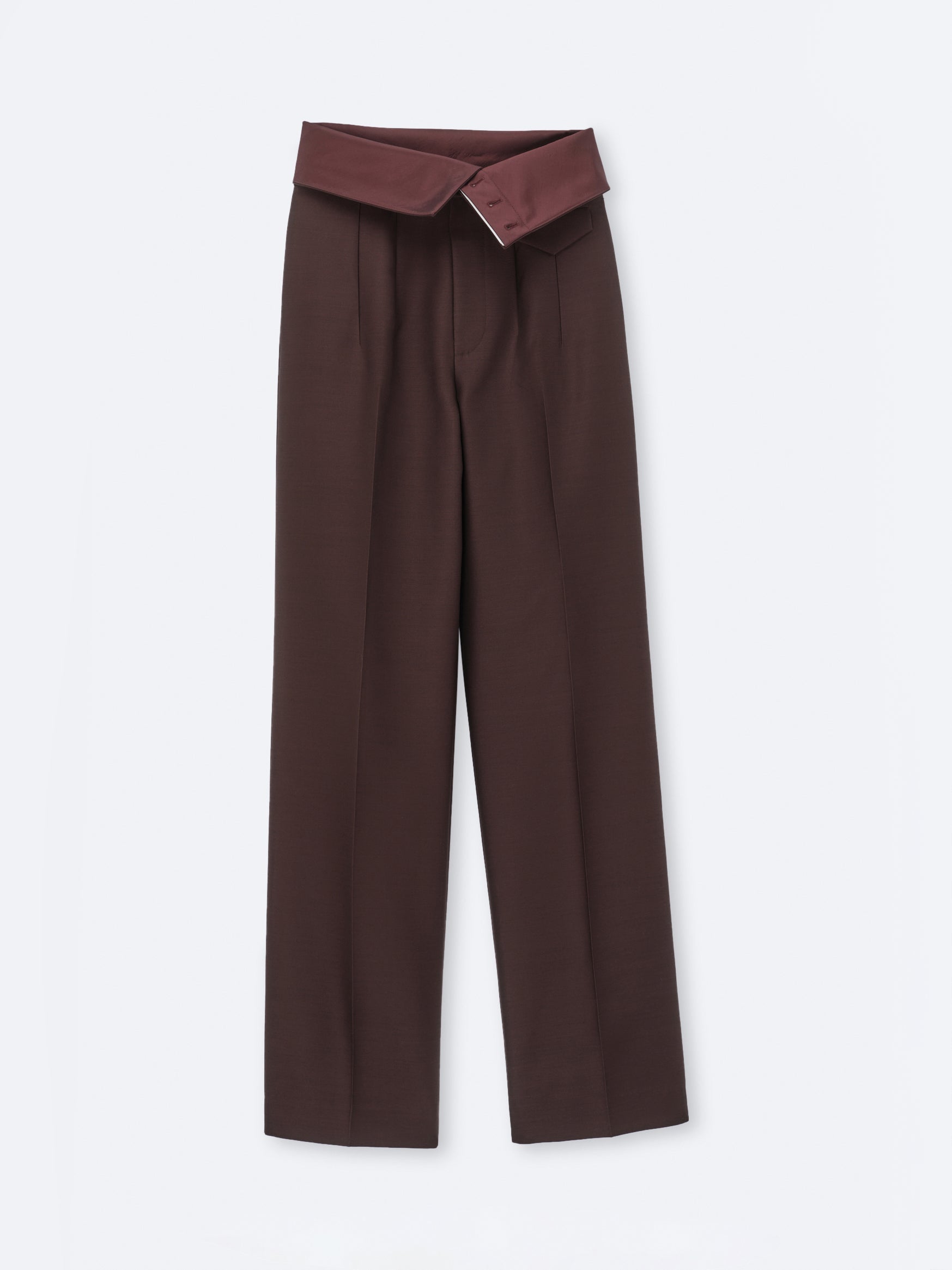 Orchid trousers in silk wool toile