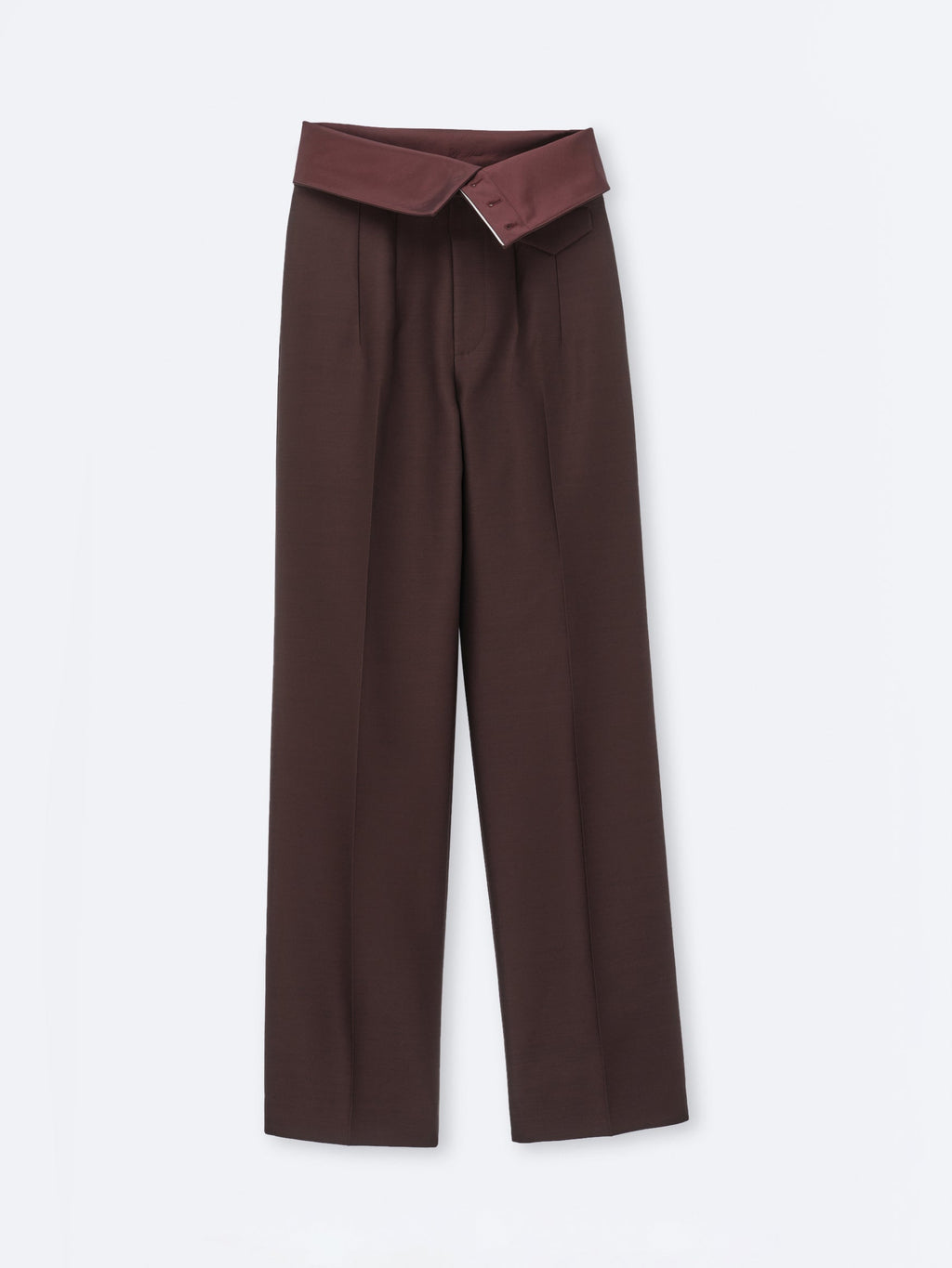 Orchid trousers in silk wool toile