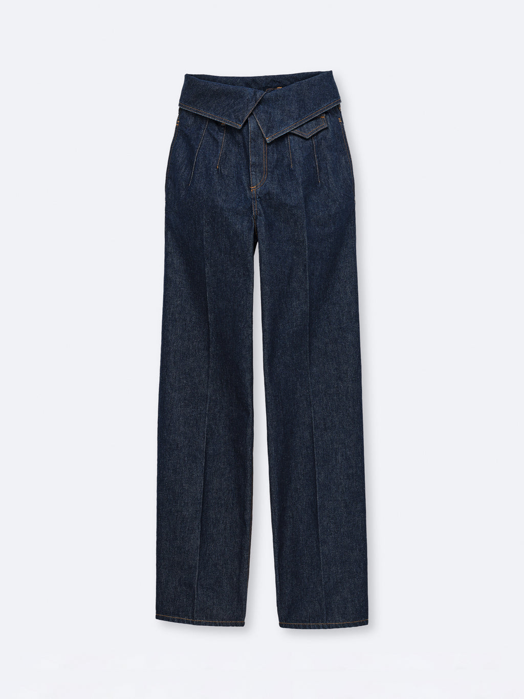 Pantalon orchidée porte-clés en denim indigo