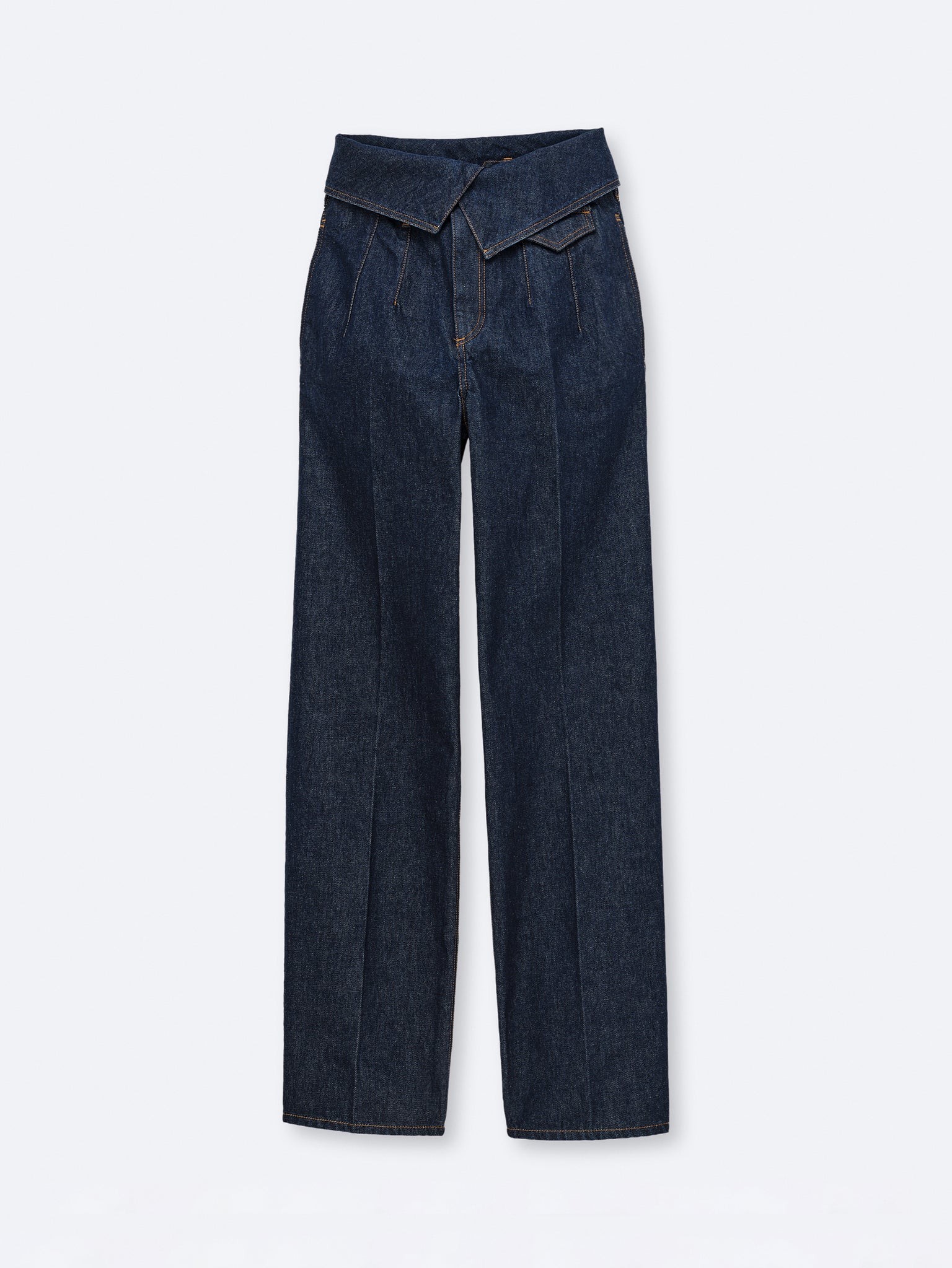 Pantalon orchidée porte-clés en denim indigo