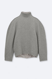 Cocoon sweater in cashmere cotton jersey