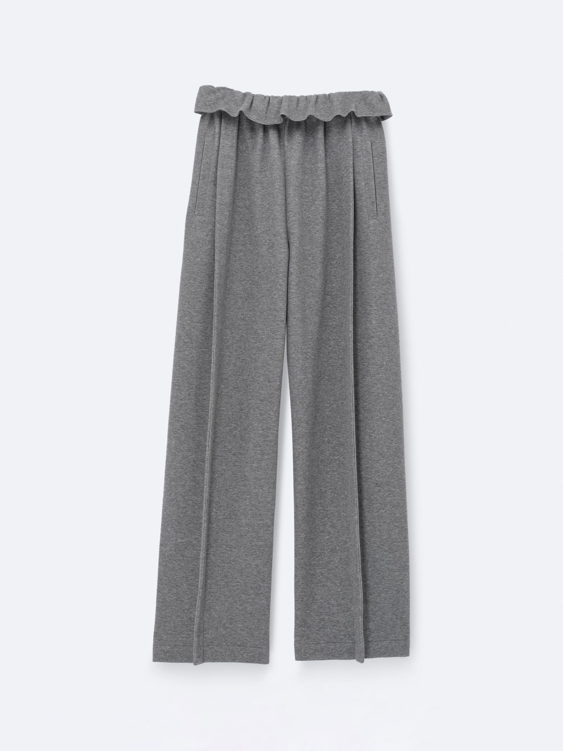 Soft orchid trousers in cashmere cotton jersey