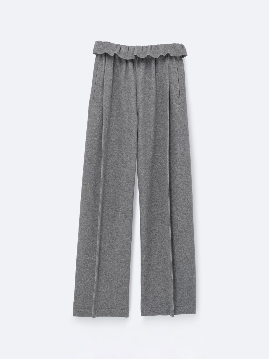 Soft orchid trousers in cashmere cotton jersey