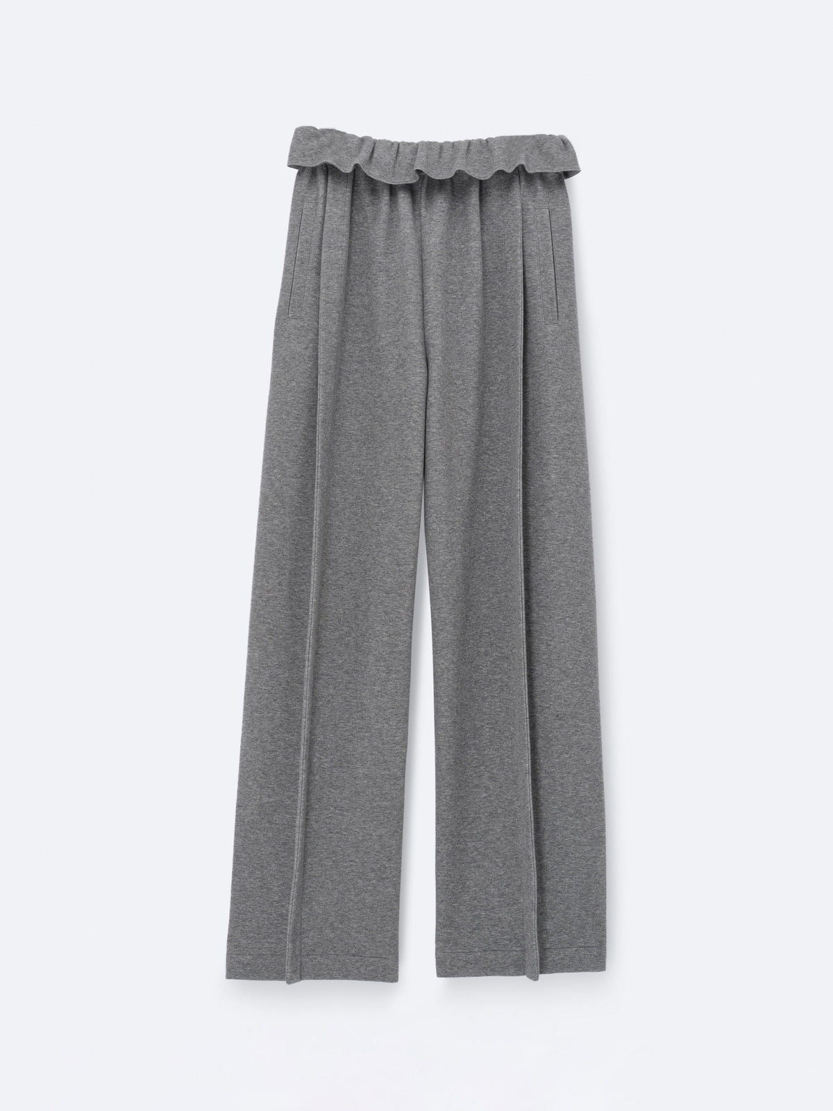Soft orchid trousers in cashmere cotton jersey