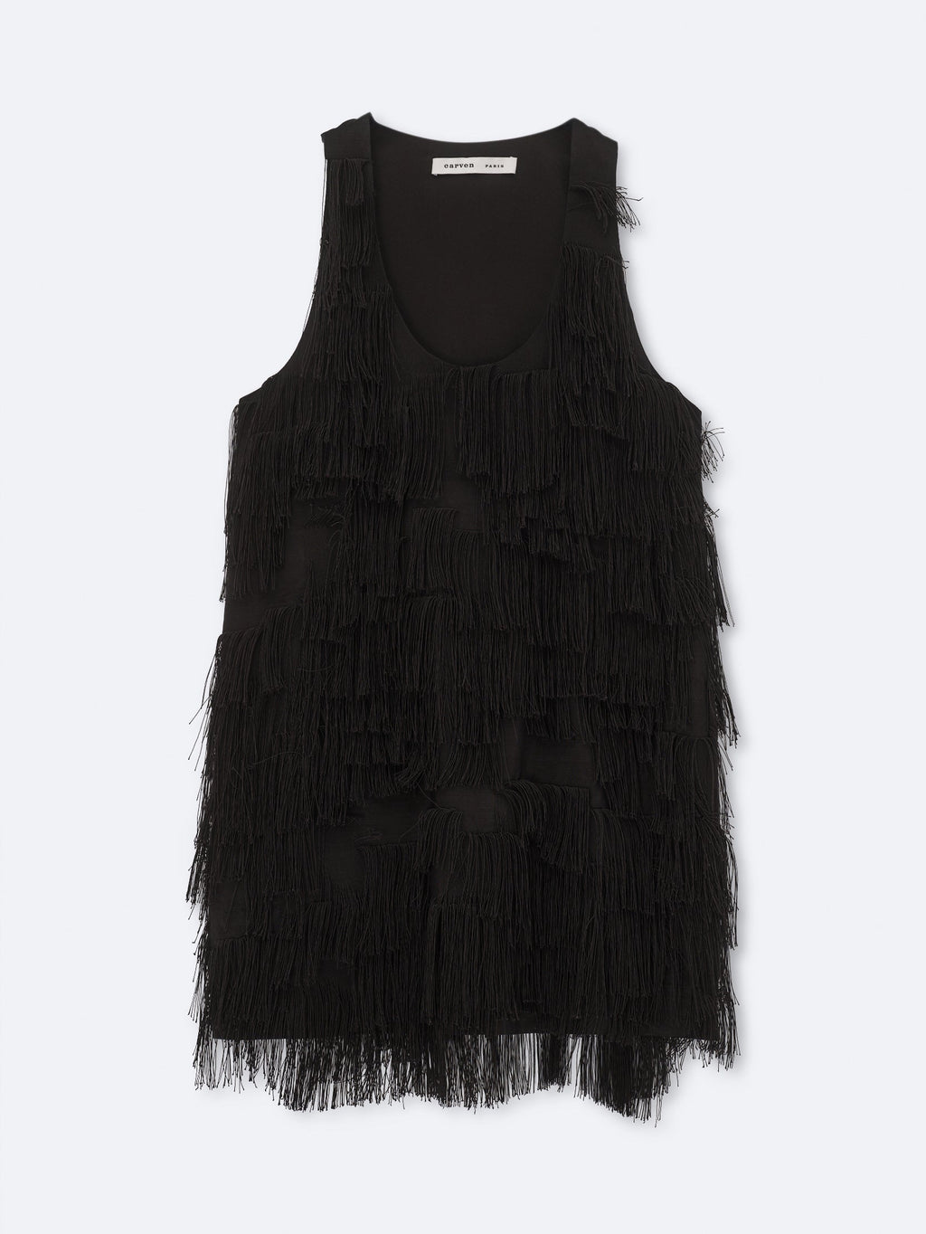 Tank top in tassel fringe