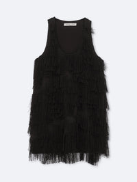 Tank top in tassel fringe