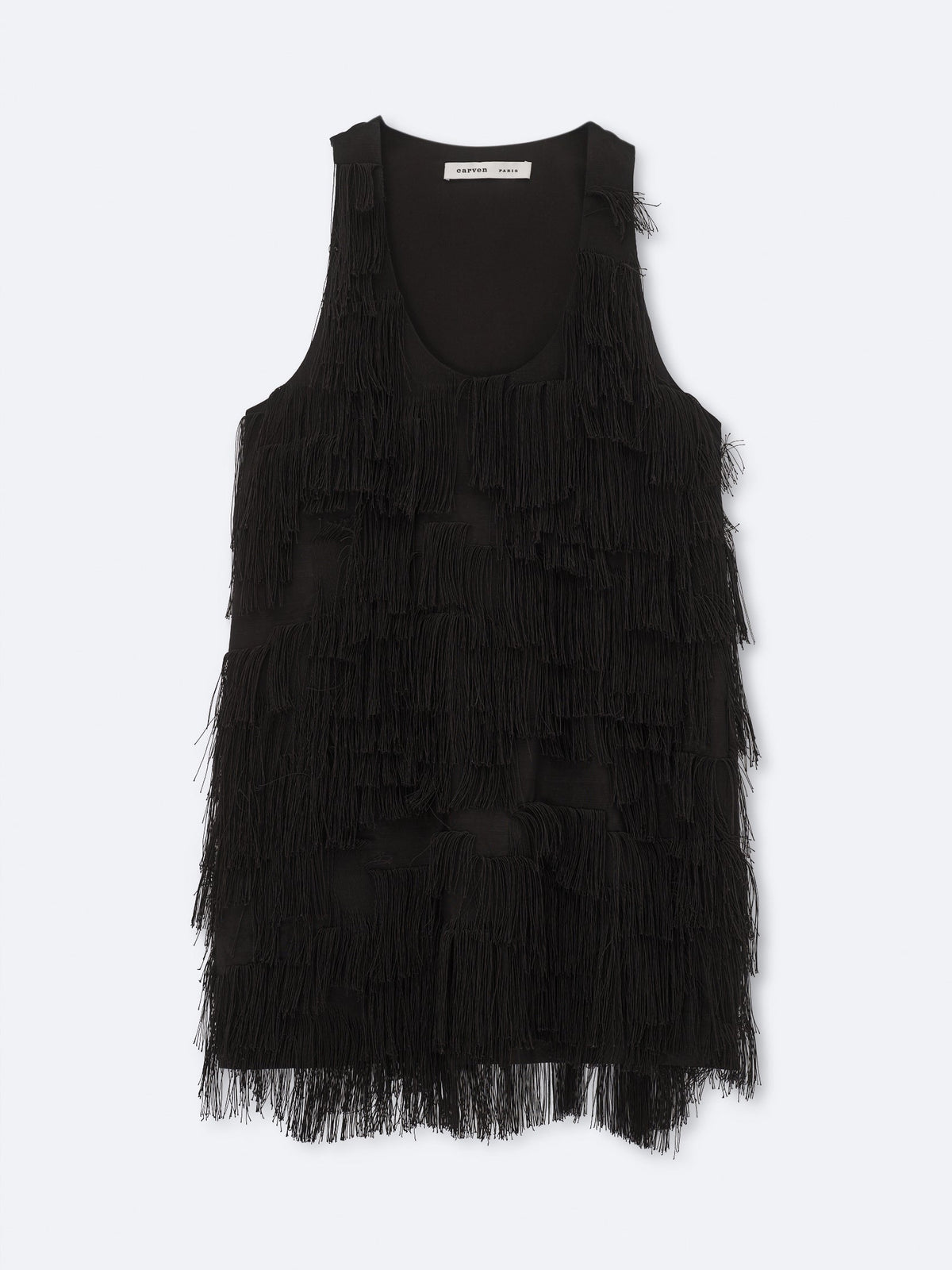 Tank top in tassel fringe