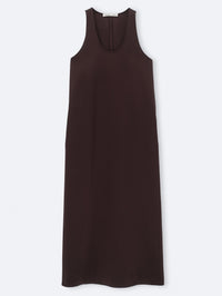 Tank dress in double satin