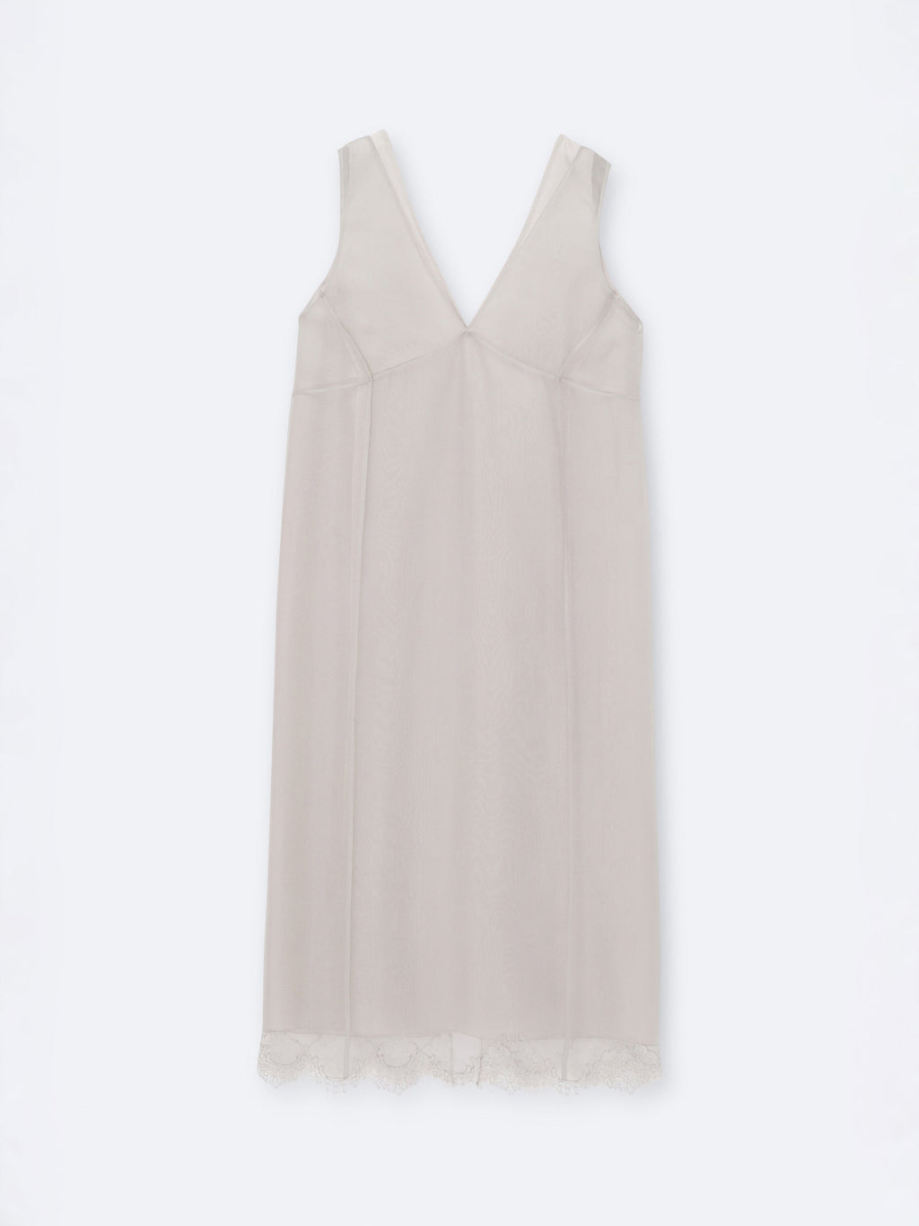 Layered lingerie dress in silk drap