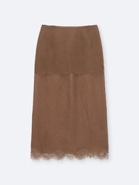 Sheer lingerie skirt in silk organza