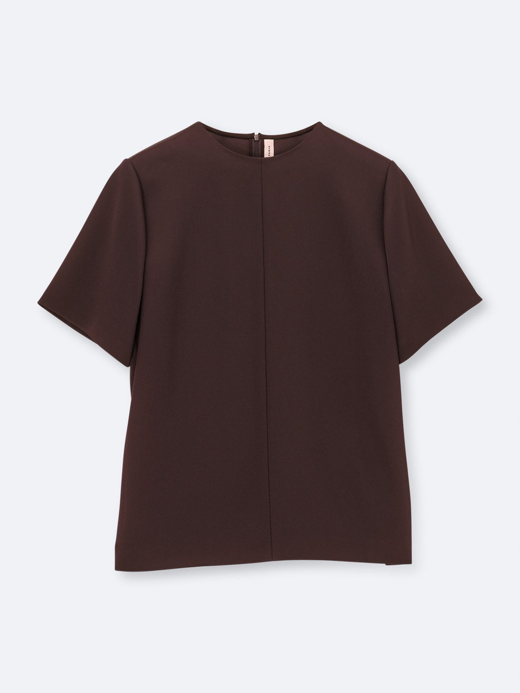 T-shirt top in double satin