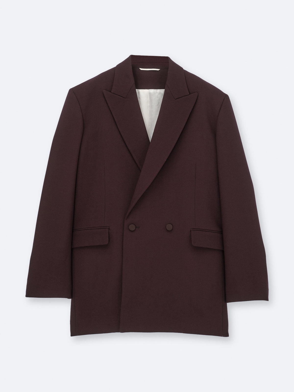 Tailored jacket in wool canvas