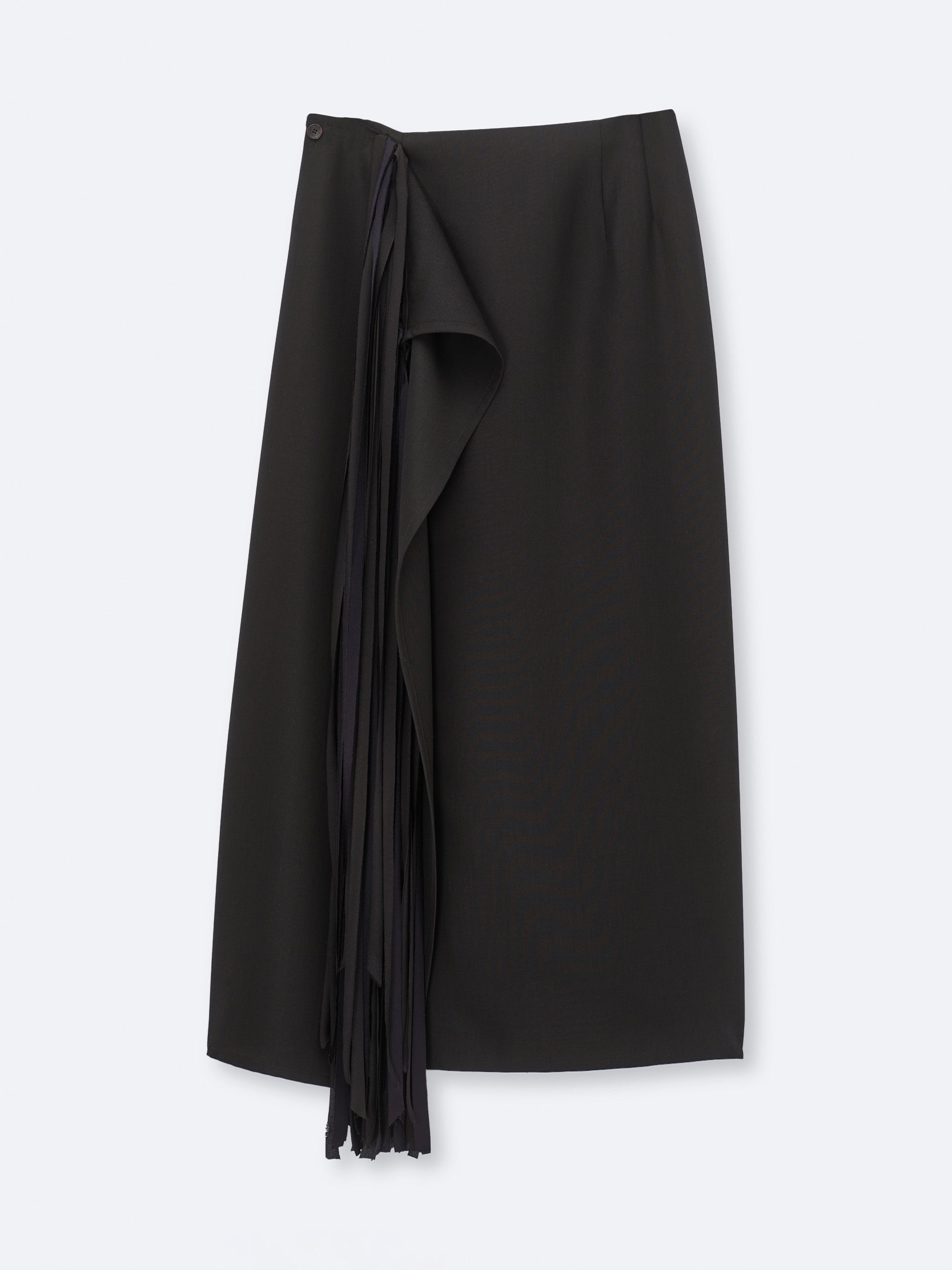 Ribbon skirt in grain de poudre