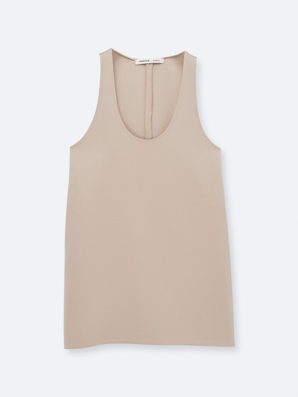 Tank top in double satin