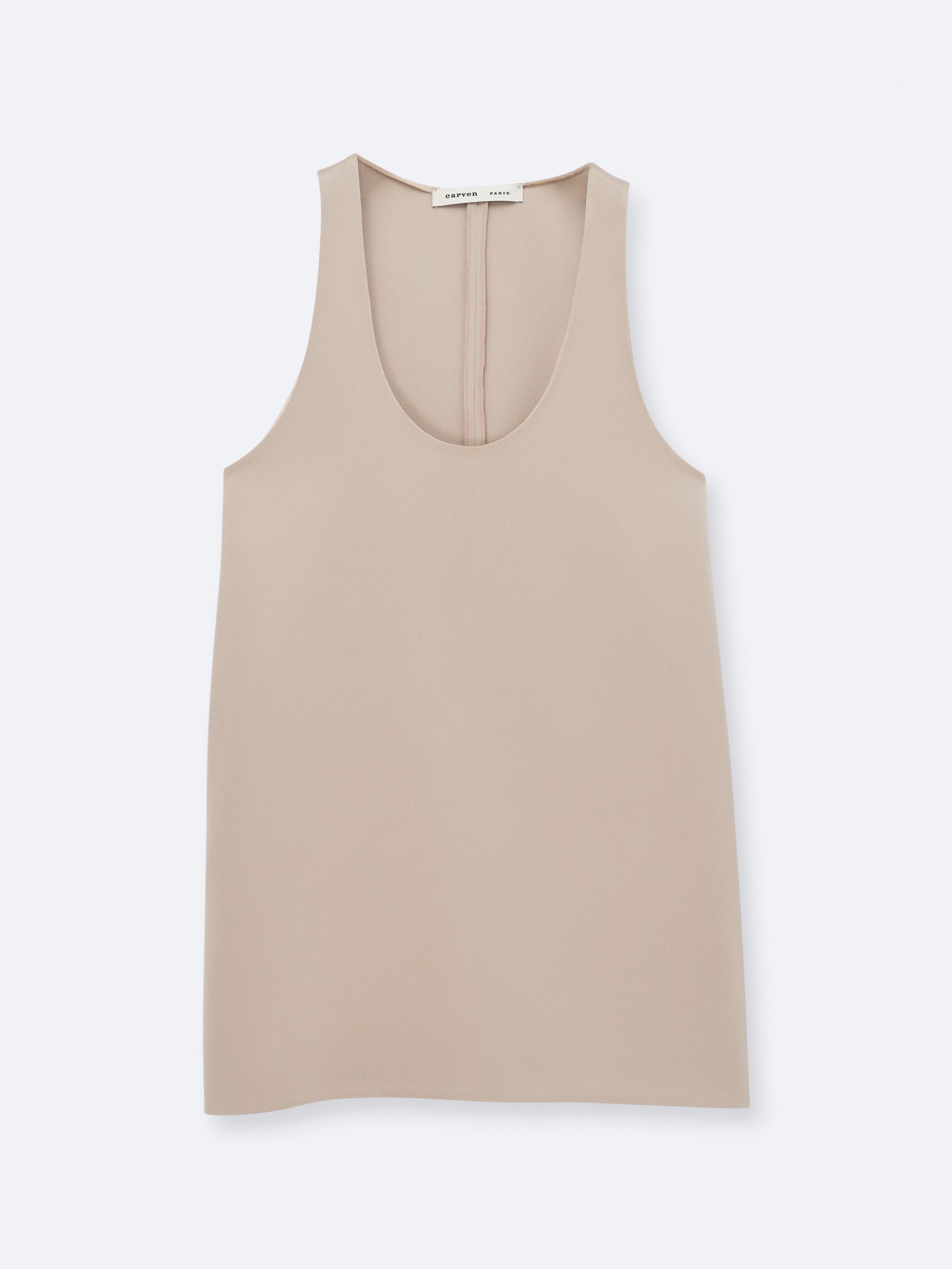 Tank top in double satin