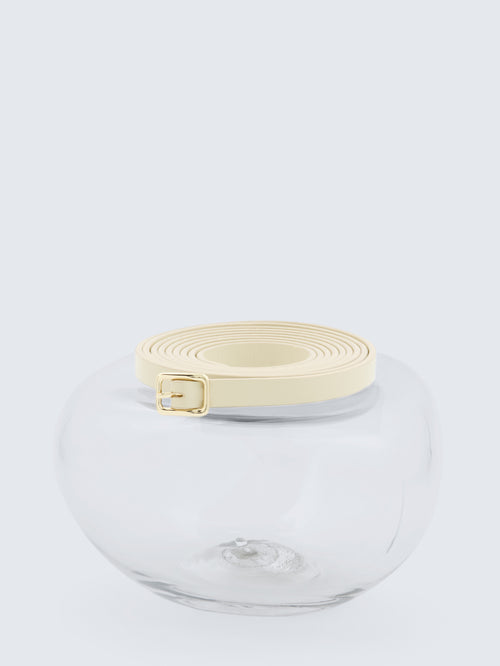 Ceinture double tour en cuir