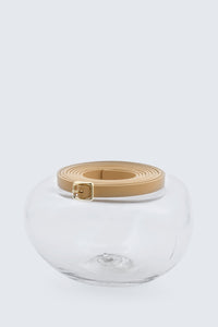 Ceinture double tour en cuir