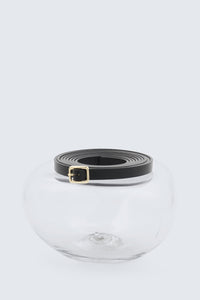 Ceinture double tour en cuir