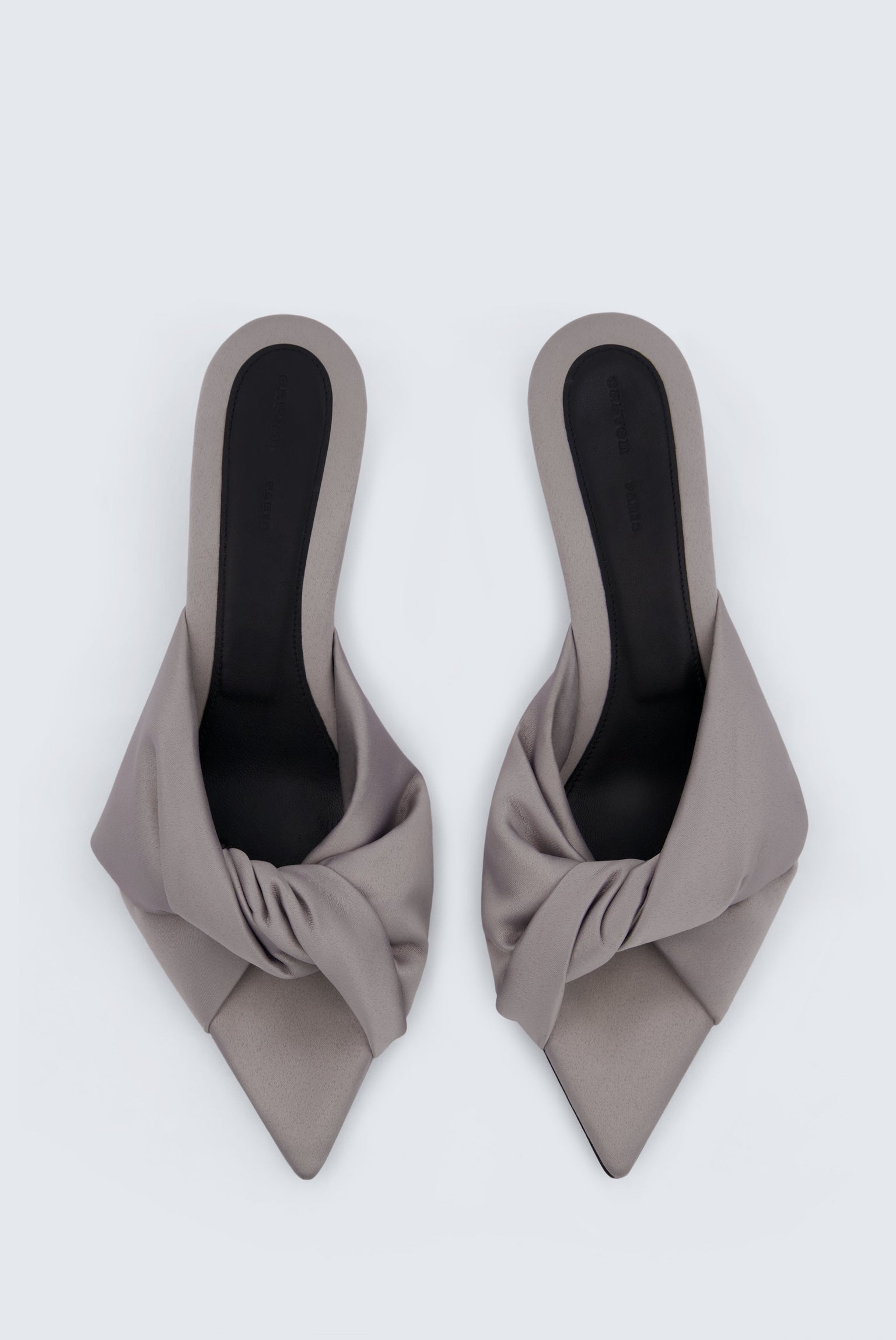 Mule Coupole nouée en satin