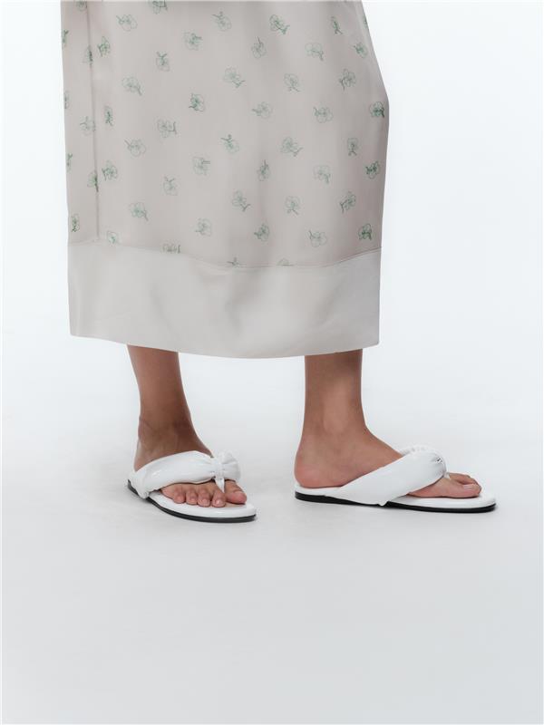 Sandale Garnier ouatinée en cuir nappa